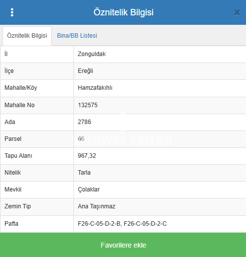  Hamzafakılı Mh. FIRSAT YATIRIMLIK YER ALAN KAZANIR