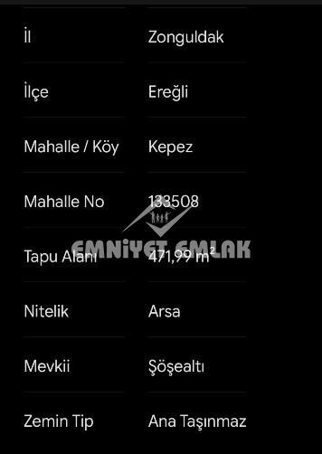 KEPEZ MAHALLESİ’NDE ANA YOL CEPHELİ 572 m² KİRALIK ARSA