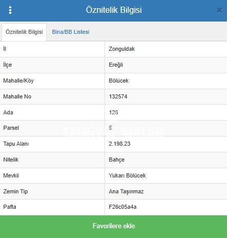 KDZ EREĞLİ BÖLÜCEK MAHALLESİ’NDE 2 DÖNÜM SATILIK FINDIK BAHÇESİ