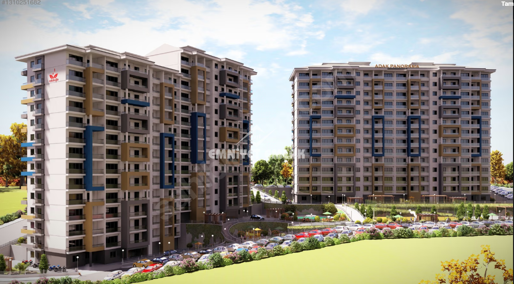 Adak Panorama’da Sıfır, Deniz Manzaralı 3+1 Kiralık Daire