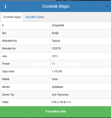 Kdz. Ereğli Topçalı Yatırımlık 1.115 m² Tarla – Gelişime Açık Bölge