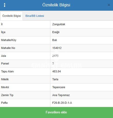 Kdz. Ereğli Balı Mahallesi’nde Satılık Yatırımlık Tarla