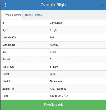 Kdz. Ereğli Balı Mahallesi’nde Satılık Yatırımlık Tarla