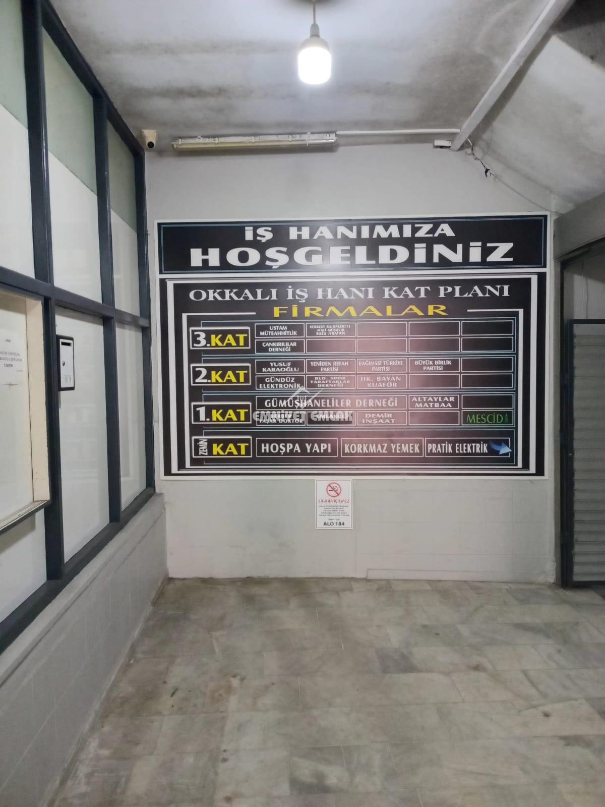 KDZ EREĞLİ OKKALI İŞHANINDA KİRALIK OFİS